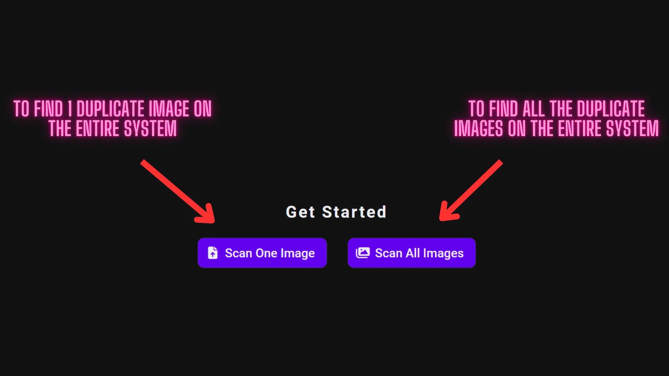 Click &#x27;Scan One Image&#x27; to Begin