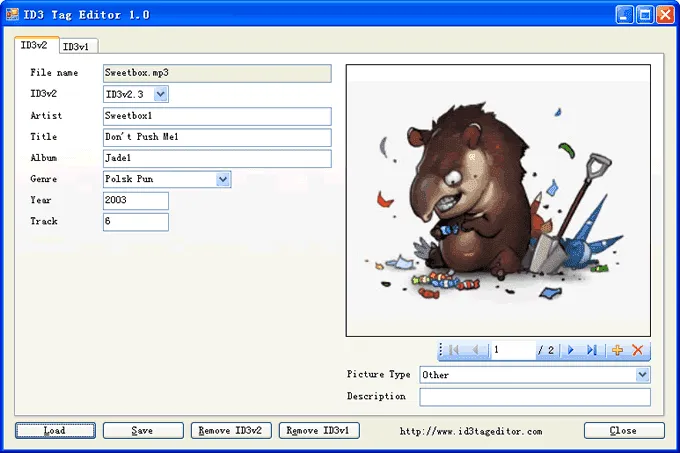 Screenshot comparison of metadata viewing tools